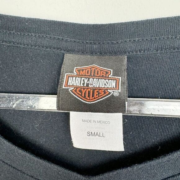 HARLEY DAVIDSON | Tattoo Style NY Graphic Long Sleeve Shirt Women’s Size Small - Picture 4 of 7